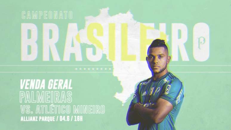 Venda de ingressos 'online' para Palmeiras e Atlético-MG bate novo recorde