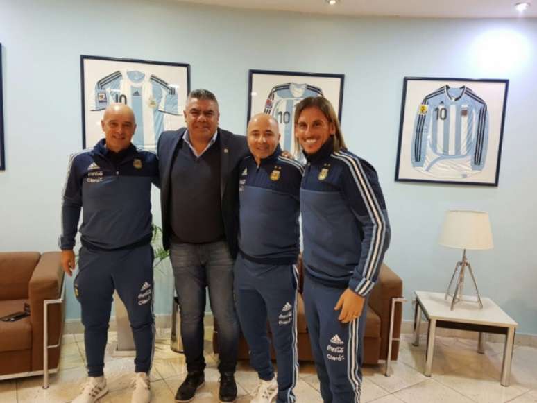 Sampaoli foi apresentado recentemente na Seleção da Argentina (Foto: Reprodução/Twitter)