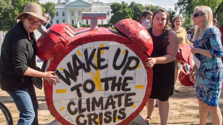 Ativistas ambientais na Casa Branca