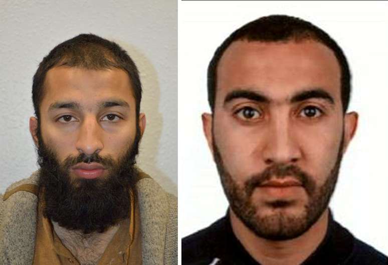 Khuram Butt (esq.) e Rachid Redouane (dir.) foram identificados como sendo dois dos terroristas que realizaram os ataques no final de semana em Londres.