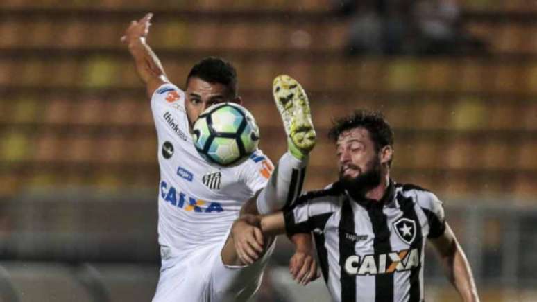 Botafogo acabou sendo derrotado por 1 a 0 pelo Santos no Pacaembu, pelo Brasileirão (Foto: Ale Cabral/AGIF)