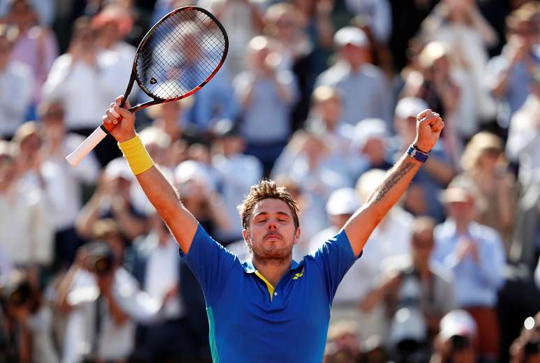 Wawrinka comemora a vitória