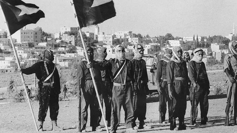 Milicianos palestinos do Fatah em 1970