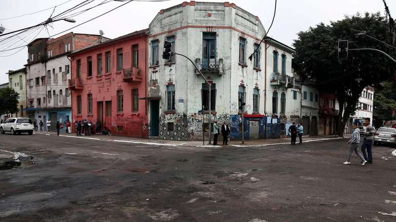 Região onde ficava a maior concentração de usuários na cracolândia