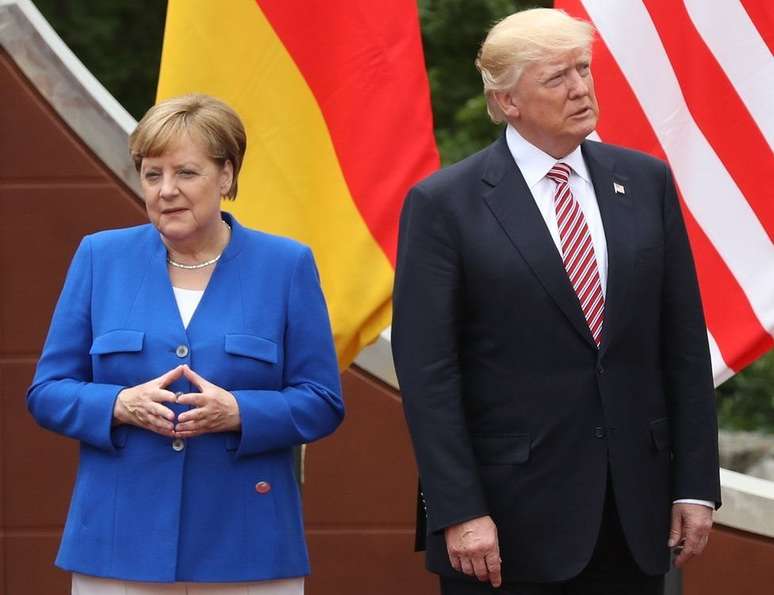 Merkel e Trump