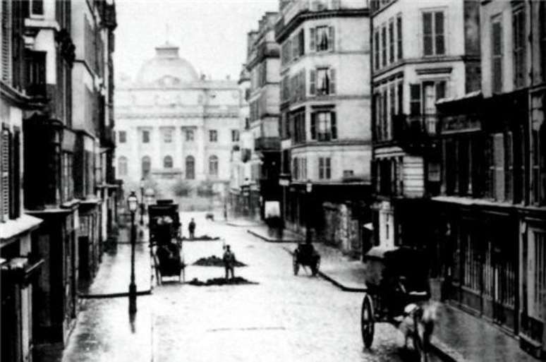 Rua Lutécia ao redor de 1850