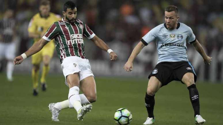 Flu e Grêmio se enfrentaram pela Copa do Brasil-2017: os gaúchos venceram os dois jogos (Foto: Jorge Rodrigues / Eleven)