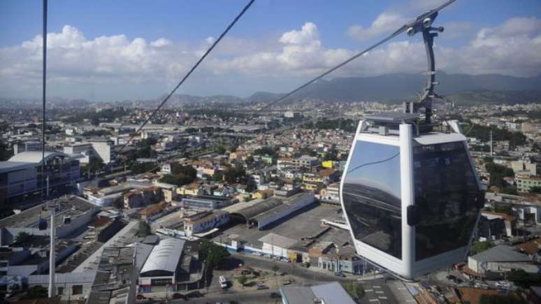 Teleférico no complexo do Alemão