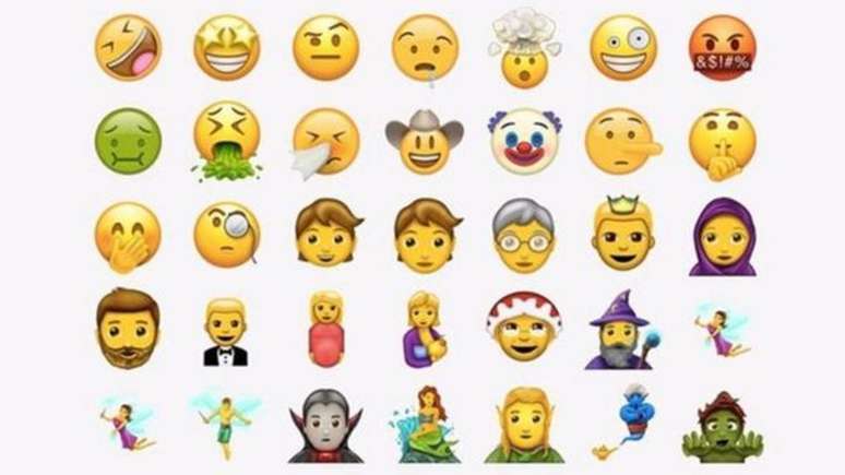 Novo pacote de emojis contém 56 figuras
