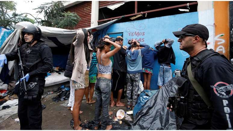 Ação policial na cracolândia em 21 de maio