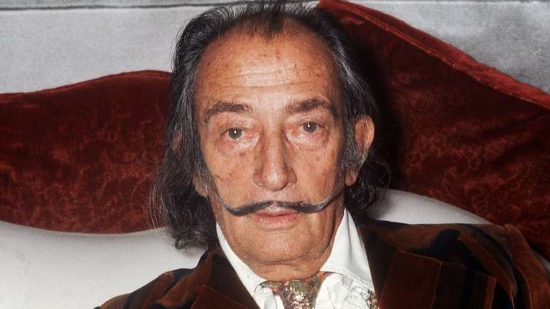Salvador Dalí em Paris, em foto de dezembro de 1972