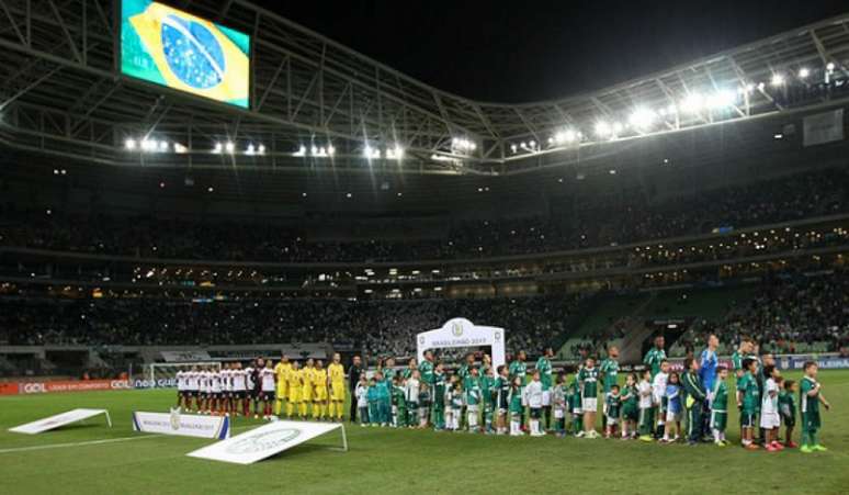 Allianz Parque terá um telão no dia 5, quando o Palmeiras visita o Barcelona, no Equador (Foto: Cesar Greco)
