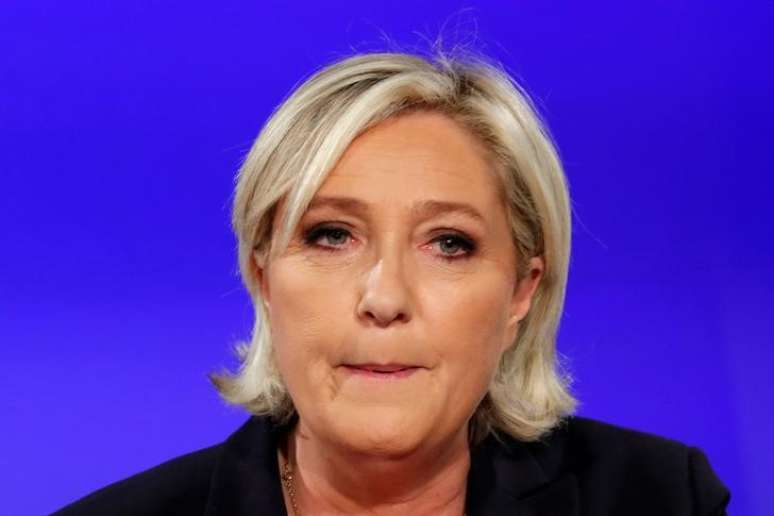 Líder de extrema-direita da França, Marine Le Pen, em Paris