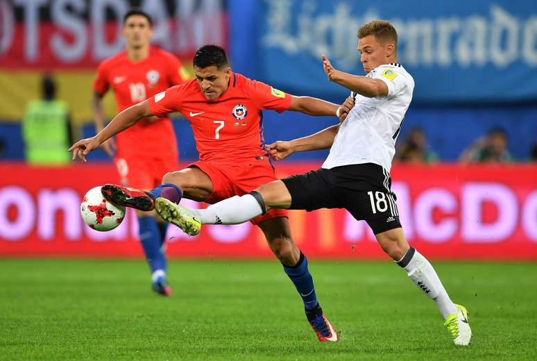 O Chile, do atacante Alex Sánchez, brigou até o último minuto, mas não conseguiu marcar um gol na decisão da Copa das Confederações