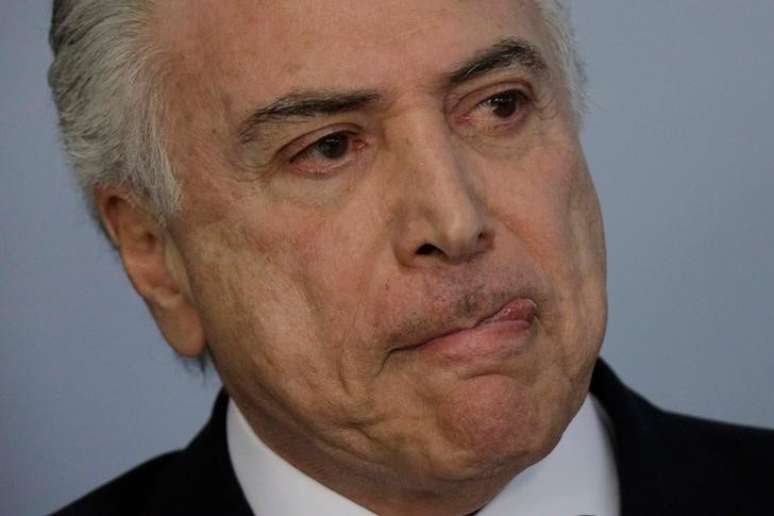 Presidente Michel Temer durante pronunciamento no Palácio do Planalto, em Brasília
27/06/2017 REUTERS/Ueslei Marcelino