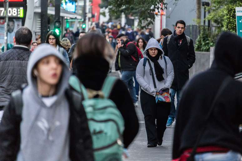 São Paulo registrou na segunda-feira (3) a tarde mais fria do ano até agora