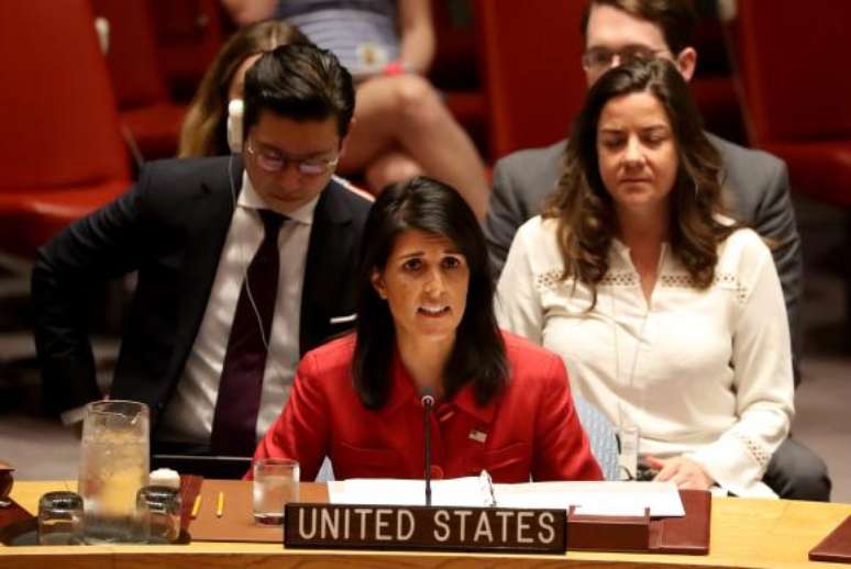 Nikki Haley disse que o seu país está preparado inclusive para agir militarmente contra a Coreia do Norte se for preciso