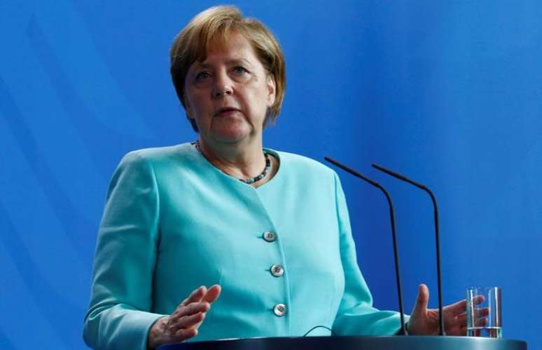 Chanceler da Alemanha, Angela Merkel, em coletiva de imprensa em Berlim. 05/07/2017 REUTERS/Michele Tantussi