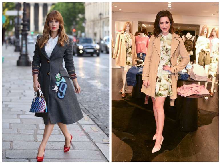 Mariana Ximenes e Sophia Abrah&atilde;o de casacos (Fotos: Leo Faria/Reprodu&ccedil;&atilde;o/Instagram/Leo Franco/AgNews)