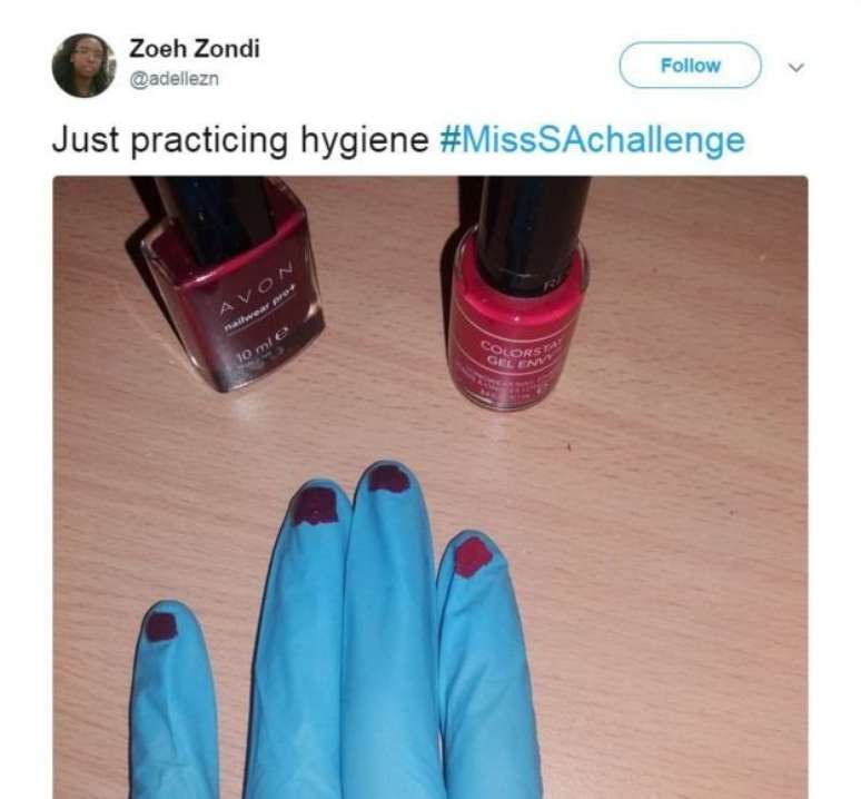 Outra usuária zombou: "Apenas praticando higiene"