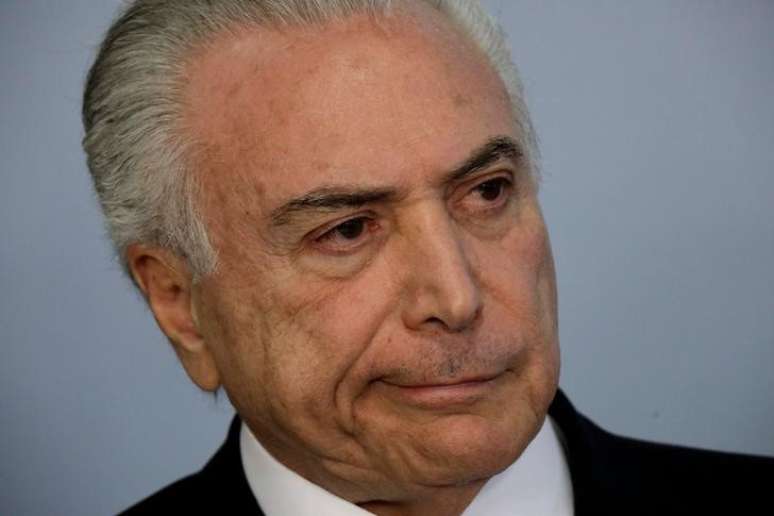 Presidente Michel Temer durante pronunciamento no Palácio do Planalto, em Brasília
27/06/2017 REUTERS/Ueslei Marcelino