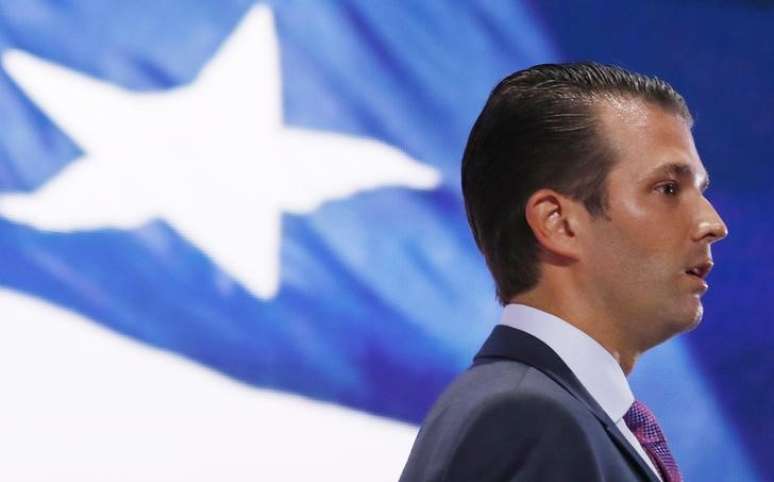 Donald Trump Jr., filho do presidente dos Estados Unidos, Donald Trump, durante convenção republicana em Cleveland 19/07/2016 REUTERS/Mark Kauzlarich 