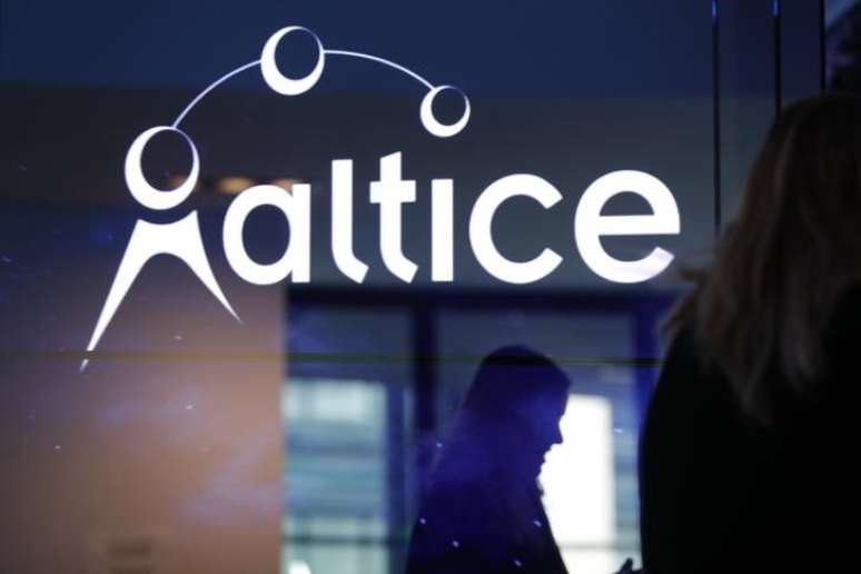 Logo da Altice durante conferência em Paris
21/03/2017 REUTERS/Philippe Wojazer