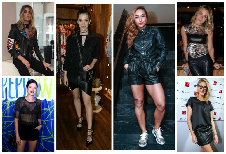 Famosas em estilo soft rocker (Fotos: AgNews)