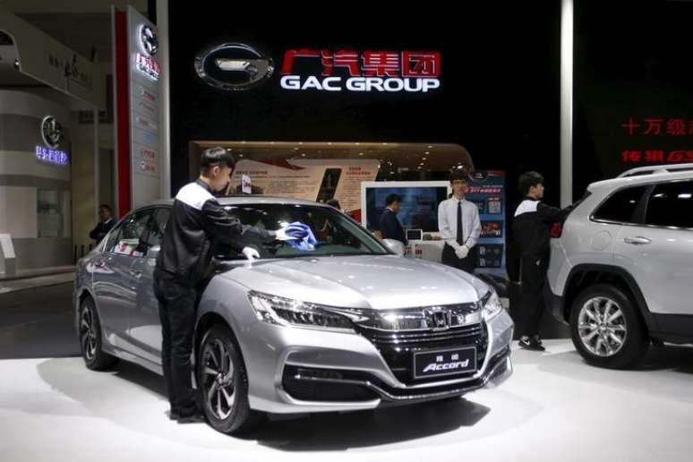 Honda Accord 2016 durante exposi&ccedil;&atilde;o na Auto China 2016 em Pequim
26/04/2016 REUTERS/Kim Kyung-Hoon