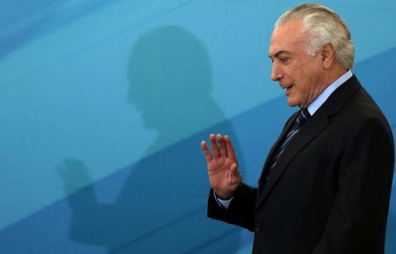 Presidente Michel Temer durante cerimônia no Palácio do Planalto, em Brasília
13/07/2017 REUTERS/Adriano Machado