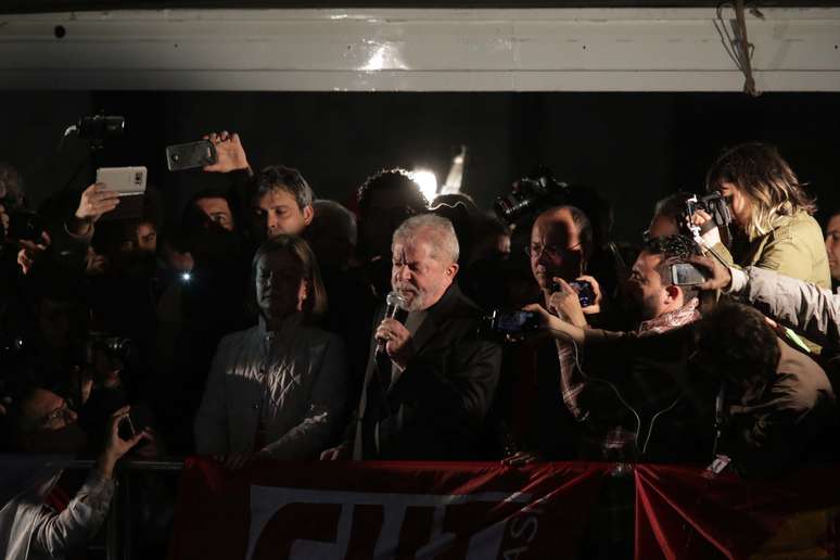 Ato em apoio a Lula na avenida Paulista, em São Paulo