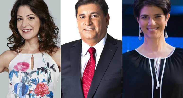 Ana Paula Padrão, Carlos Nascimento e Mariana Godoy: renovação profissional longe da Globo