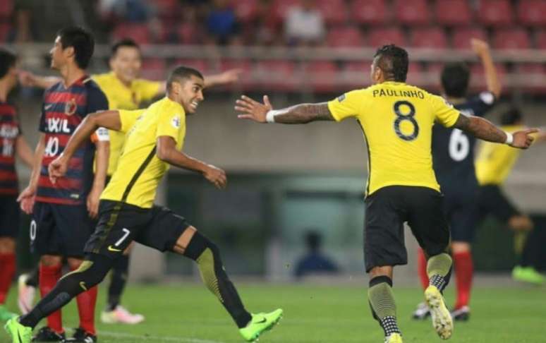 Alan fez um dos gols da partida (Foto: Reprodução /  Instagram Oficial do Guangzhou)