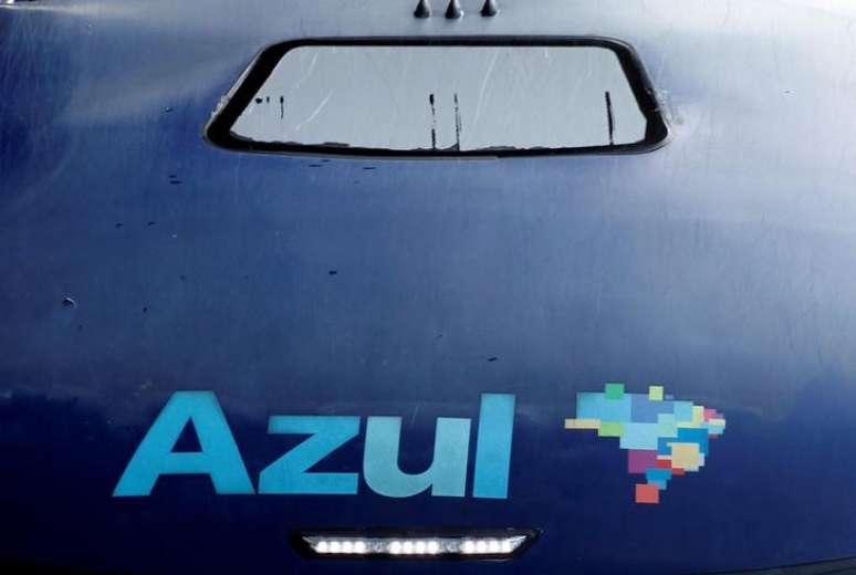 Logo da companhia a&eacute;rea Azul, em Campinas, no Estado de S&atilde;o Paulo 11/04/2017 REUTERS/Paulo Whitaker