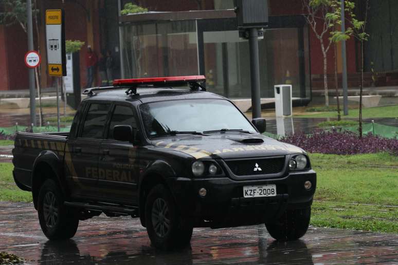 Carro da Polícia Federal em ação da Operação Lava Jato