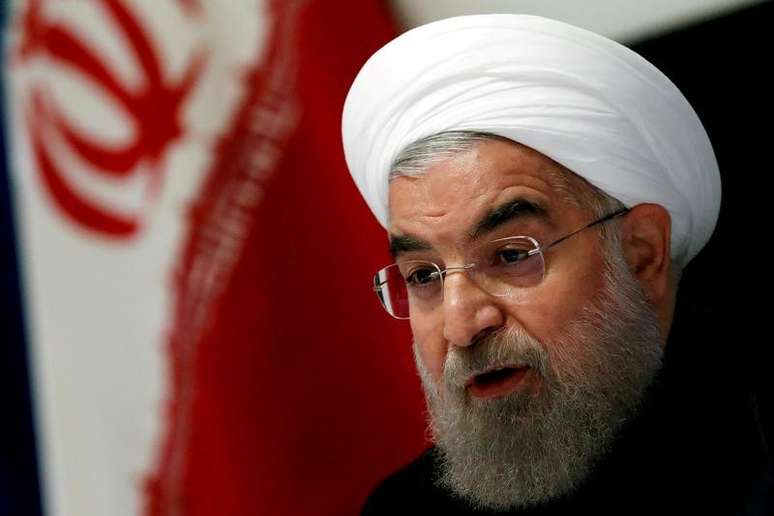 Presidente do Irã, Hassan Rouhani, durante coletiva de imprensa em Nova York 22/09/2016 REUTERS/Lucas Jackson