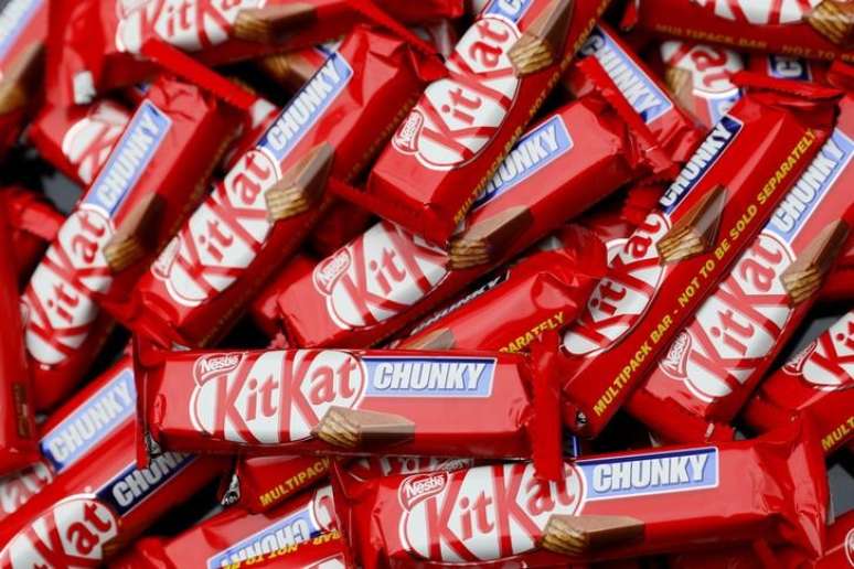 Barras de chocolate Kit Kat são fotografadas em Londres, Reino Unido
17/5/2017 REUTERS/Stefan Wermuth