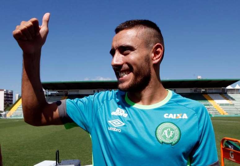 Lateral Alan Ruschel, na Arena Condá, em janeiro
20/01/2017
REUTERS/Paulo Whitaker