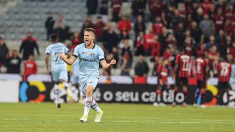 Grêmio bateu o Atlético na Arena da Baixada e passou para a semifinal - Geraldo Bubniak/AGB