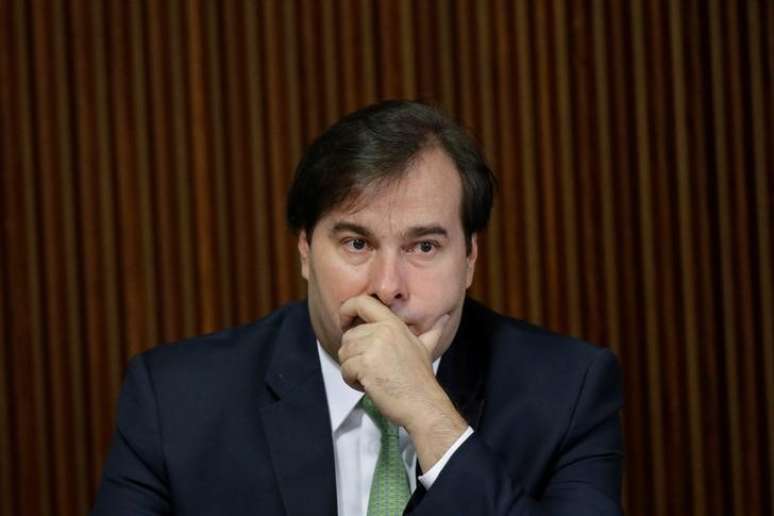 Presidente da Câmara dos Deputados, Rodrigo Maia, durante reunião no Palácio do Planalto, em Brasília
11/04/2017 REUTERS/Ueslei Marcelino