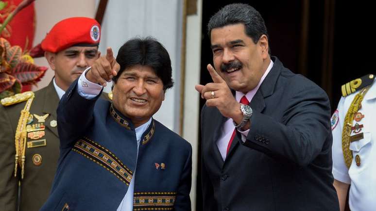 Evo Morales defendeu de forma veemente o colega venezuelano 