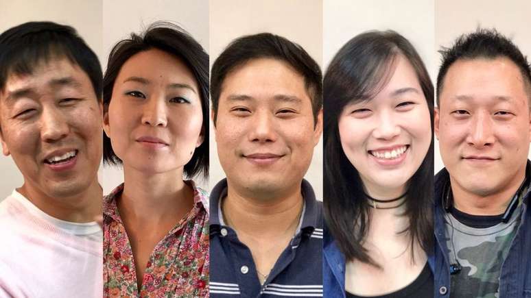 Bruno Kim, Sabrina Kim, Woo Chang, Natália Pak e Mateo Chang fazem vídeos sobre a realidade de descendentes de coreanos no canal Kores do Brasil 