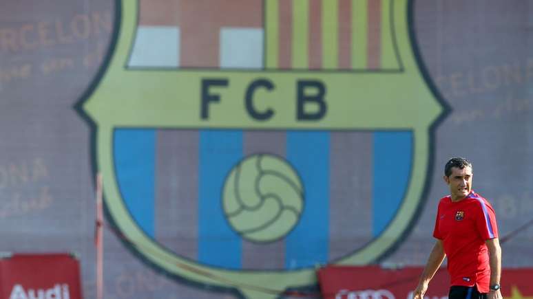 Ernesto Valverde, t&eacute;cnico do Barcelona