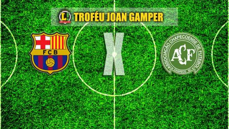 Barcelona e Chapecoense medem forças no Camp Nou (Foto: Montagem / LANCE!)