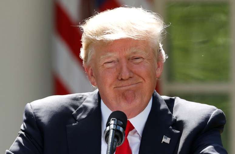 Presidente dos Estados Unidos, Donald Trump, durante declaração na Casa Branca, em Washington 01/06/2017 REUTERS/Kevin Lamarque