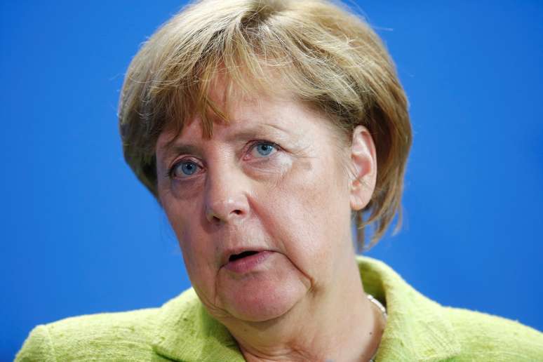Chanceler da Alemanha, Angela Merkel, durante coletiva de imprensa em Berlim 11/08/2017 REUTERS/Hannibal Hanschke