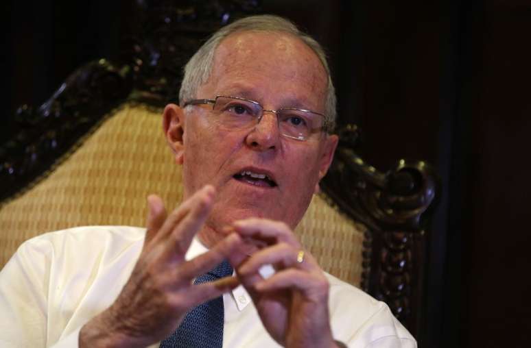 Presidente do Peru, Pedro Pablo Kuczynski, durante entrevista ao Reuters Latin American Investment Summit em Lima
11/08/2017 REUTERS/Mariana Bazo