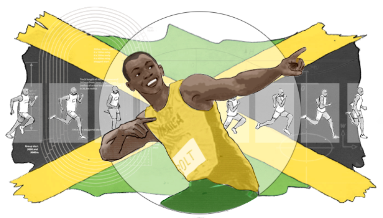 Até perder final dos 100m em Londres, Bolt tinha participado de 142 corridas e vencido 135 de 100m e 200m 