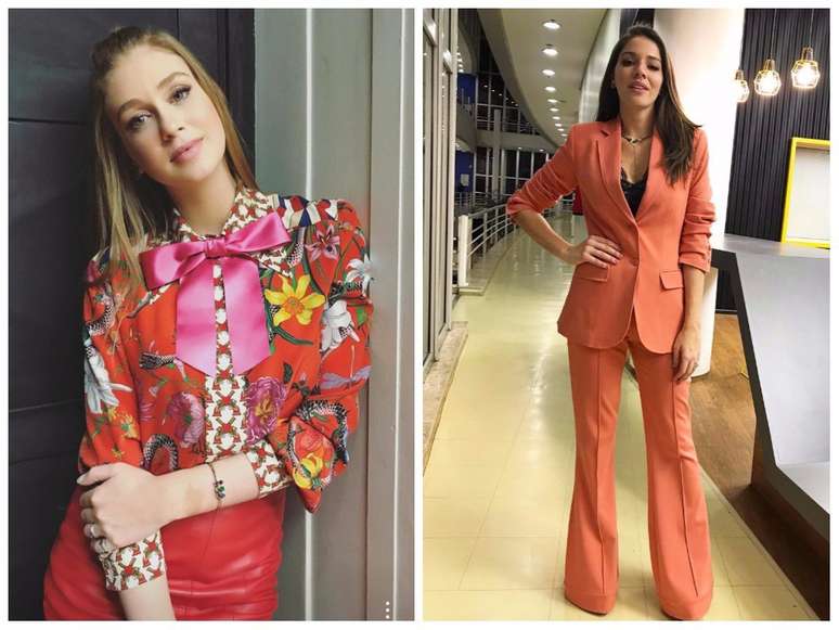 Marina Ruy Barbosa e Luma Costa no Domingão do Faustão 