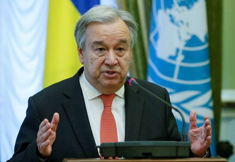 António Guterres faz discurso em Kiev
 9/7/2017  REUTERS/Valentyn Ogirenko